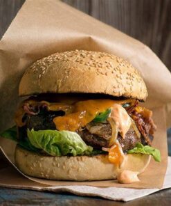 Hamburger bò Mỹ - Phô mai tan chảy